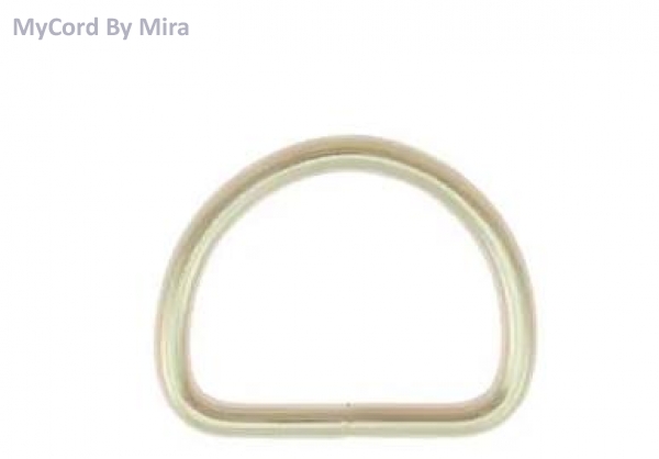 D-Ring 40 x 31 x 5,0 mm Stahl, silbern vernickelt